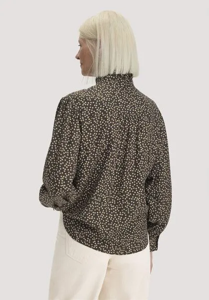 hessnatur hessnatur Bluse Relaxed aus SaXcell®Lyocell, Kakao braun, – Produktbild 2 von 4