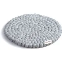 naturling naturling Filzkugel Sitzkissen rund 39cm aus 100% Schurwolle für Stühle und Bänke – Produktbild 1 von 1