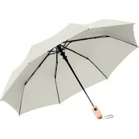 FARE FARE Taschenschirm Automatikfunktion Echtholzgriff, Natur weiss, – Produktbild 1 von 1