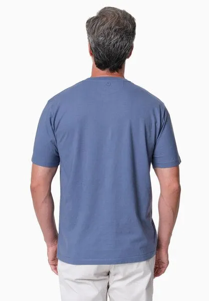 ORGANICATION ORGANICATION TAYLANN | Basic T-Shirt aus Bio-Baumwolle, Honest indigo, – Produktbild 4 von 4
