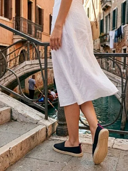 Will's Vegan Store Will's Vegan Store Recycelte Espadrille-Loafer, Beige segeltuch, – Produktbild 1 von 4