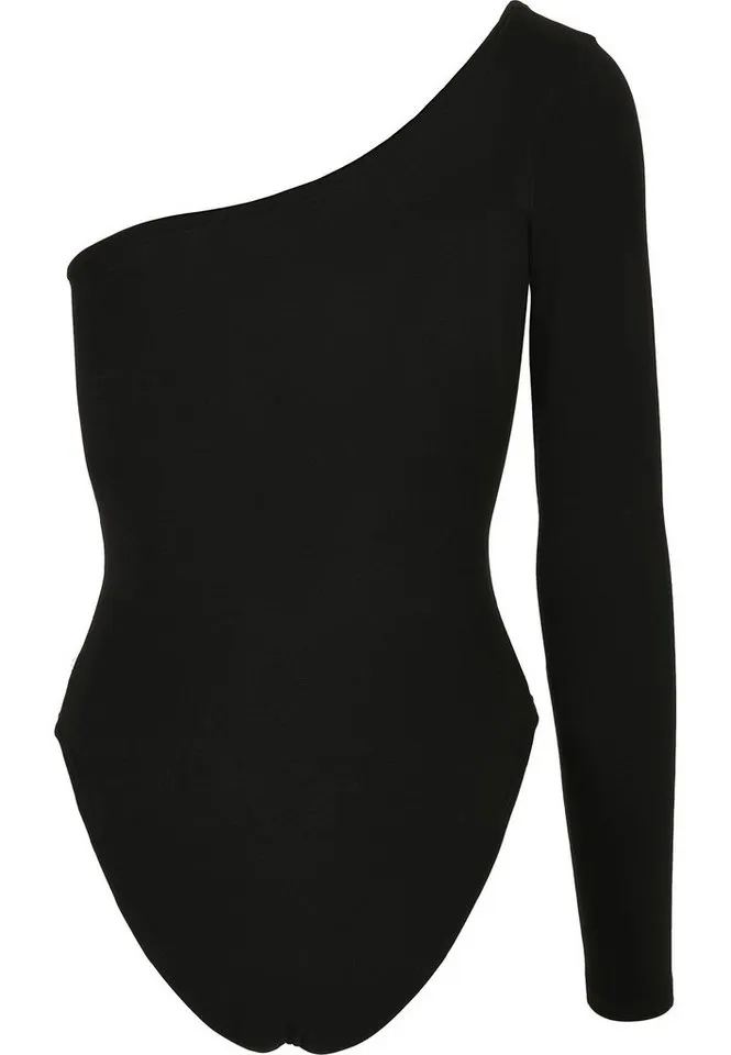 Urban Classics Urban Classics Body Urban Classics Damen Ladies Organic Asymmetric One Sleeve Body, Schwarz, – Produktbild 2 von 5