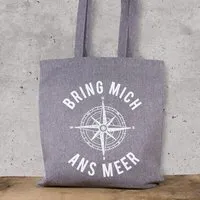 Bow & Hummingbird Bow & Hummingbird Baumwoll-Beutel "Bring mich ans Meer" – Produktbild 1 von 1