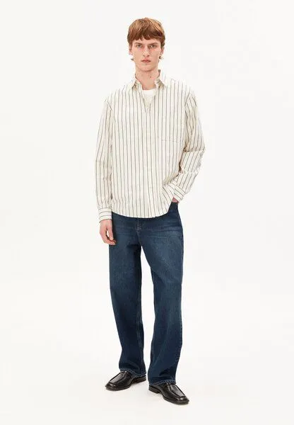 ARMEDANGELS ARMEDANGELS STRIPED Herren Hemd aus 100% Bio-Baumwolle, Pure, – Produktbild 4 von 4