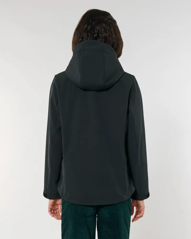 UNIPOLAR UNIPOLAR Damen vegan Jacke Softshell Discovering, Schwarz, – Produktbild 1 von 2