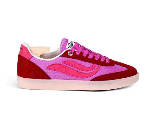 Genesis Footwear Genesis Footwear G-Volley Mesh Vegan Sneaker, Wine/lavender/pink (rot), – Produktbild 2 von 4