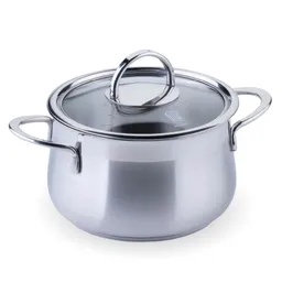 Chefkoch trifft Fackelmann Chefkoch trifft Fackelmann Kochtopf mit Glasdeckel Leipzig, Ø16cm – Produktbild 1 von 1
