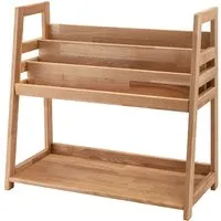 Infantil Kinderregal 'Montessori' B83xT38xH75cm, Bücherregal oben, Wildeiche geölt – Produktbild 1 von 1