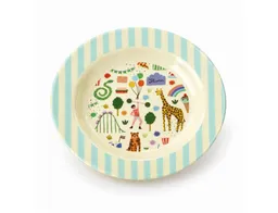 RICE RICE Teller Kinderteller 20cm Creme Mint Melamin tiefer Teller für Kinder – Produktbild 1 von 1