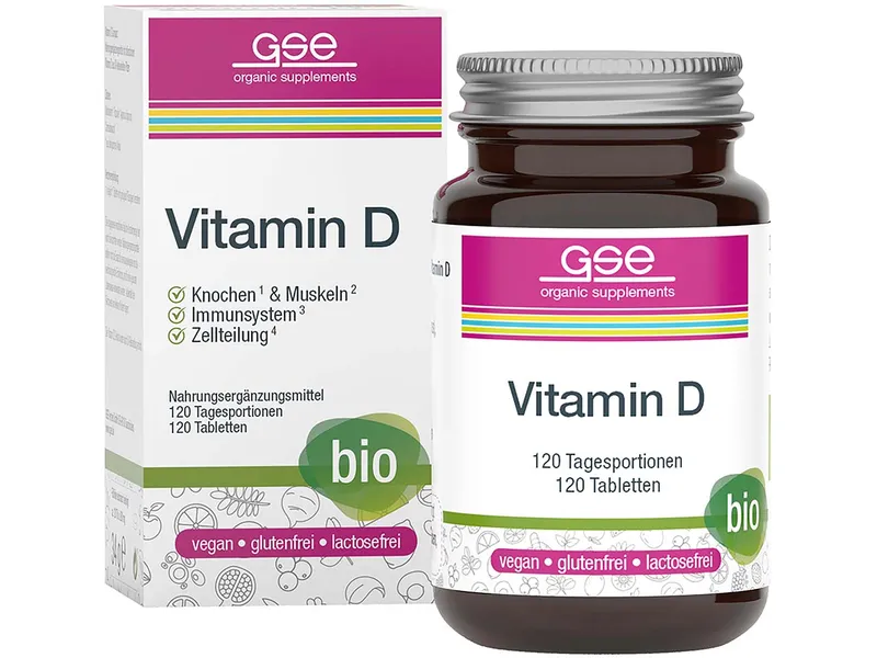 GSE GSE Bio-Tabletten Vitamin D Compact, 120 Stück – Produktbild 1 von 1