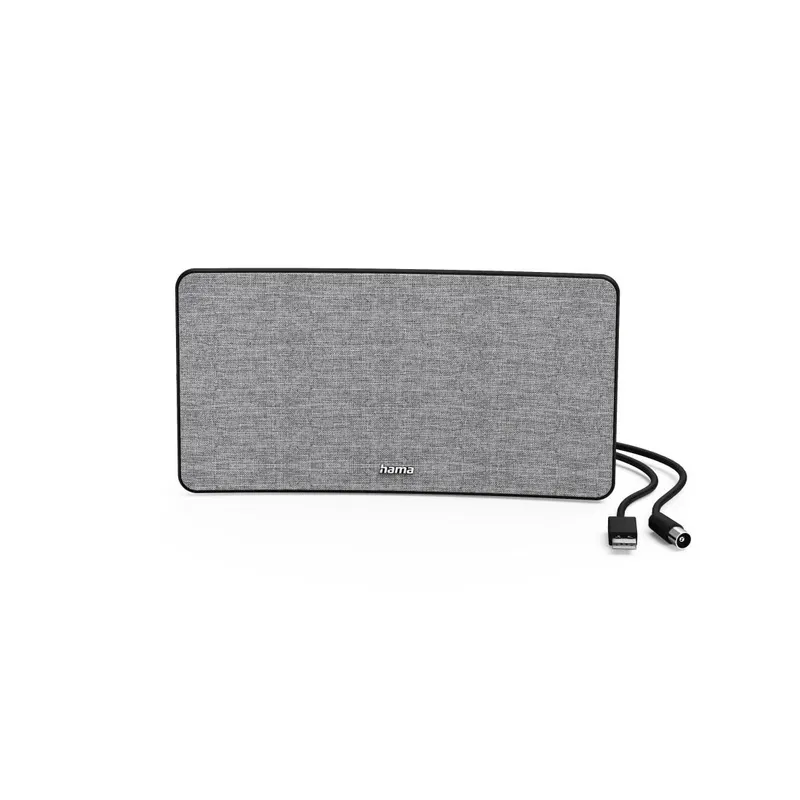 Hama Hama Zimmerantenne "Stoff-Design", DVB-T2, aktiv, Grau/Schwarz – Produktbild 6 von 6