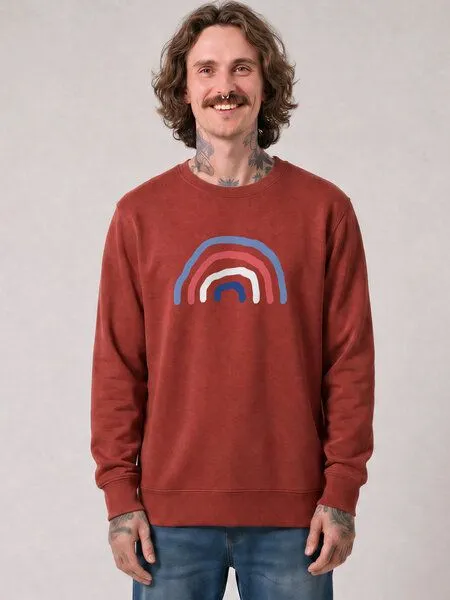 watapparel watapparel Sweatshirt Unisex Regenbogen, Earthy red, – Produktbild 2 von 2