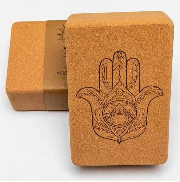 Divasya Divasya Yogablock "natural touch" aus Kork / mittlere Größe / abgerundete Ecken, Natural, – Produktbild 6 von 8