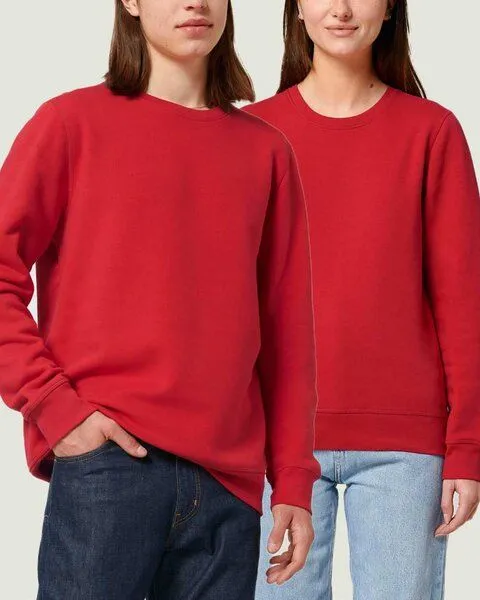 YTWOO YTWOO Unisex Sweatshirt | fairtrade & ökologisch, Rot, – Produktbild 1 von 4