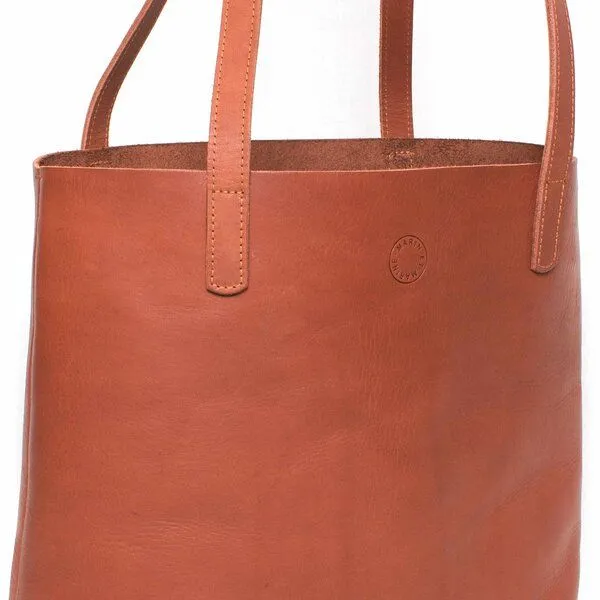 Marin et Marine Marin et Marine Leder Shopper Éternelle, Marron, – Produktbild 4 von 4