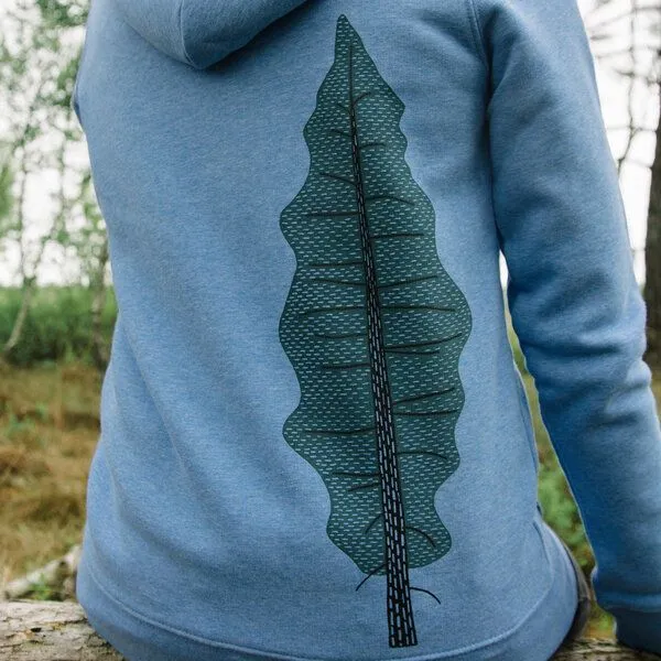Cmig Cmig Tanne Kapuzenjacke in mid heather blue – Produktbild 2 von 4