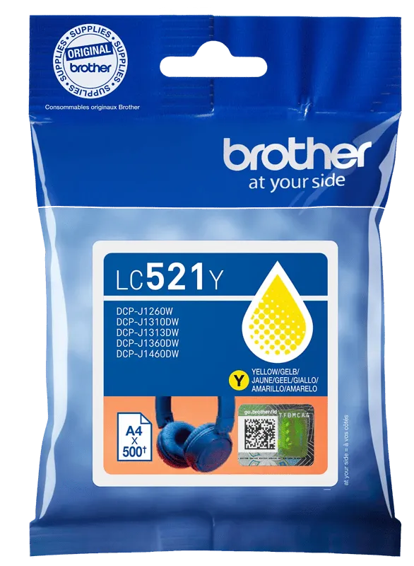 Brother Brother Tintenpatrone LC-521Y gelb – Produktbild 2 von 8