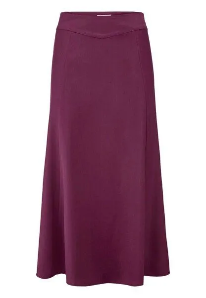 hessnatur hessnatur Gewebe Rock Midi aus reiner TENCEL Lyocell, Fuchsia, – Produktbild 3 von 4