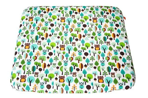 Millemarille Millemarille Wickelauflage 85x75 cm ERSATZBEZUG, Modern owls blue (eule), – Produktbild 2 von 4