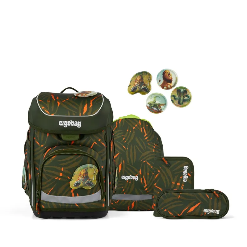 Ergobag Ergobag cubo Schulranzen, 5-teiliges Set, Kollektion 2026 ExBärdition, Green, – Produktbild 2 von 2