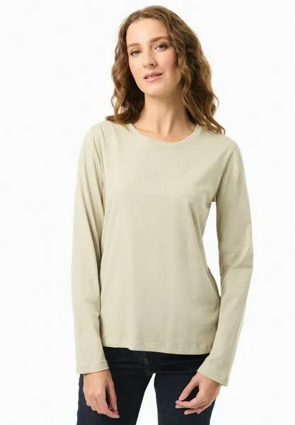 ORGANICATION ORGANICATION Langarmshirt aus Bio-Baumwolle, Soft green, – Produktbild 1 von 4