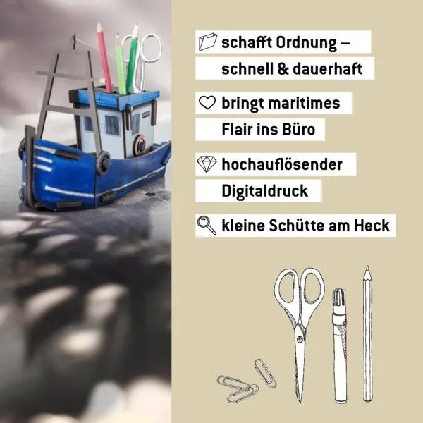 WERKHAUS WERKHAUS Stiftebox Fischkutter – Produktbild 5 von 5