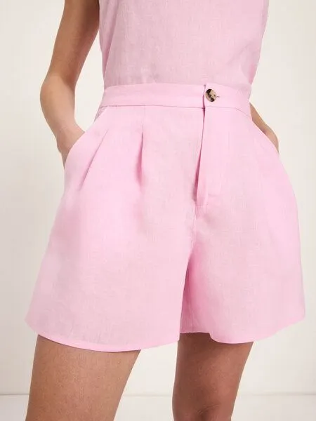 LANIUS LANIUS Shorts (GOTS) aus Leinen, Orchid, – Produktbild 2 von 4