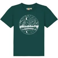 watabout kids watabout.kids T-Shirt Kinder Mountains by night, Glazed green, – Produktbild 1 von 1