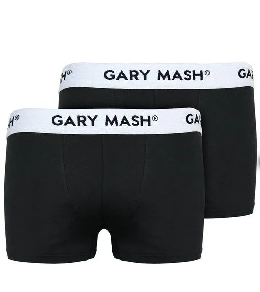 Gary Mash GARY MASH 2er-Set Bio Herren Boxerpanties, Schwarz, – Produktbild 4 von 4