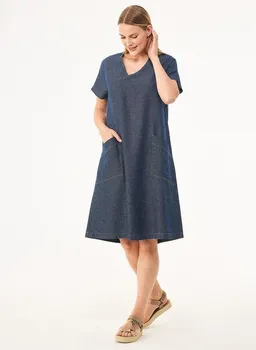 ORGANICATION ORGANICATION Jeanskleid aus Bio-Baumwolle und TENCEL Lyocell mit Hanf – Produktbild 1 von 1