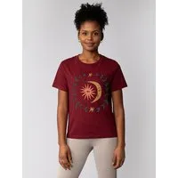 watapparel watapparel T-Shirt Frauen Love and flex, Burgundy, – Produktbild 1 von 1