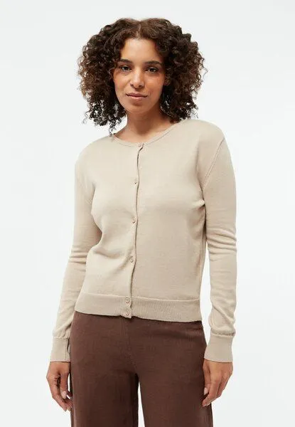 Givn Berlin Givn Berlin Strickjacke GBPOPPY aus Bio-Baumwolle, Oat beige, – Produktbild 1 von 4