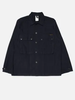 Nudie Jeans Nudie Jeans Nino Overshirt - Back Sateen Indigo – Produktbild 1 von 1