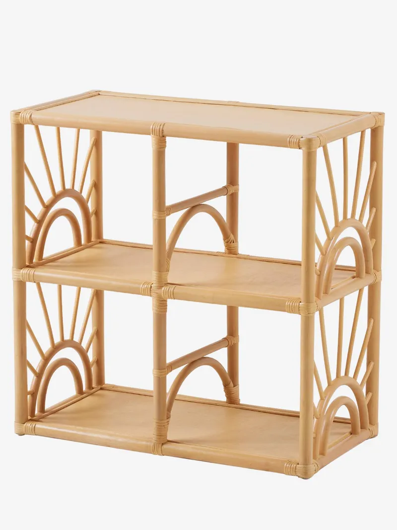Vertbaudet Regal SONNENSCHEIN aus Rattan, Braun, – Produktbild 3 von 4