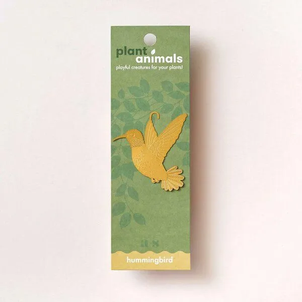 another studio another studio Plant Animal - Design Pflanzendekoration - Figuren aus Messing, Kolibri, – Produktbild 3 von 4