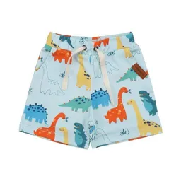 Walkiddy Baby Shorts GOTS zertifiziert Bio-Baumwolle mit Elasthan, Blau, Dinosaurier-Muster, Walkiddy – Produktbild 1 von 1