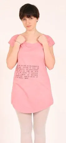 Lena Schokolade Lena Schokolade T-Shirt Kleid "Völkermord", Rosa, – Produktbild 2 von 2