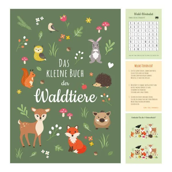 Ideenverlag Hamburg Ideenverlag Hamburg 10 Waldtiere Mitmachbücher im Taschenformat | Nachhaltige Beschäftigungshefte für Kinder von 5–8 Jahren – ideal als Mitgebsel & Geschenk – Produktbild 1 von 3