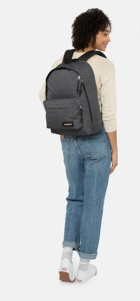Eastpak Eastpak Freizeitrucksack OUT OF OFFICE, Unisex Cityrucksack, Schulrucksack mit Logo-Aufnäher & 14" Laptopfach, Grau, – Produktbild 3 von 5