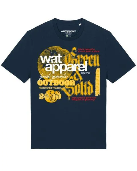 watapparel watapparel T-Shirt Unisex LIMITED EDITION LOGO PRINT 02, French navy, – Produktbild 1 von 4