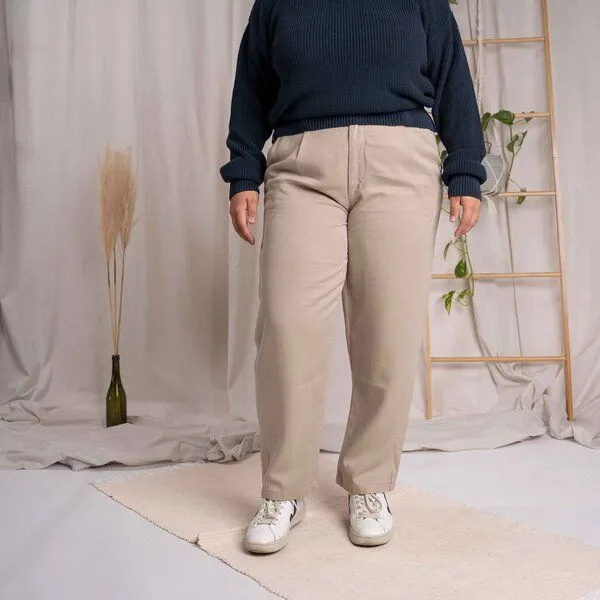Vresh Clothing Vresh Clothing Vabia - Slacks aus TENCEL (TM) Lyocell, Beige, – Produktbild 4 von 4