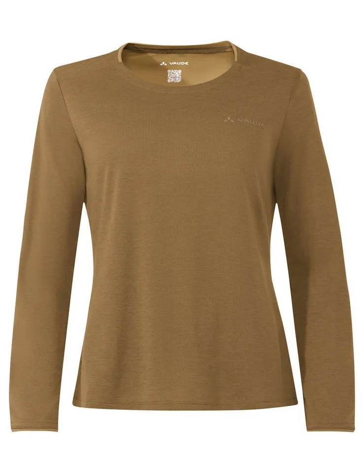 Vaude Vaude T-Shirt Women's Essential LS T-Shirt (1-tlg) schnelltrocknendes und funktionelles Shirt, Braun, – Produktbild 1 von 4