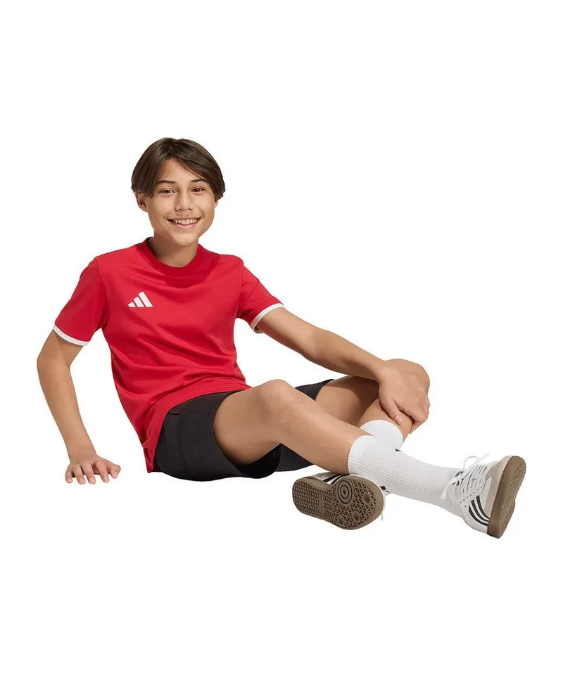adidas Performance adidas Performance T-Shirt adidas Performance Entrada 26 T-Shirt Kids Baumwolle, Rot, – Produktbild 3 von 5