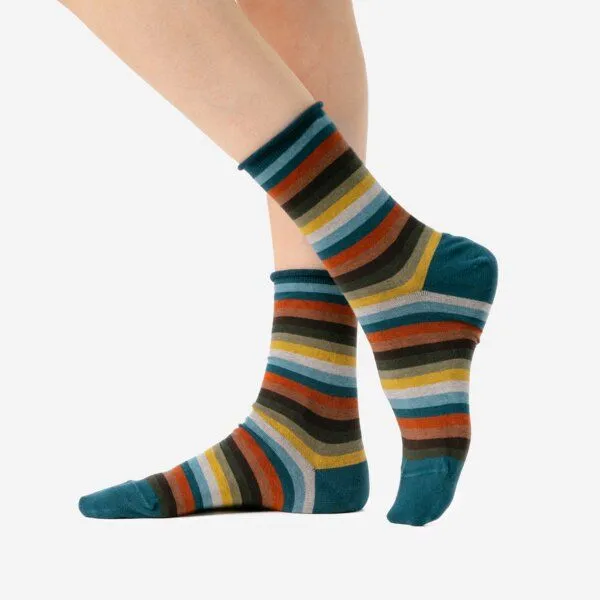 Living Crafts Living Crafts Socken, 2er-Pack - ALEXIS, Autumn stripe (mehrfarbig), – Produktbild 1 von 3