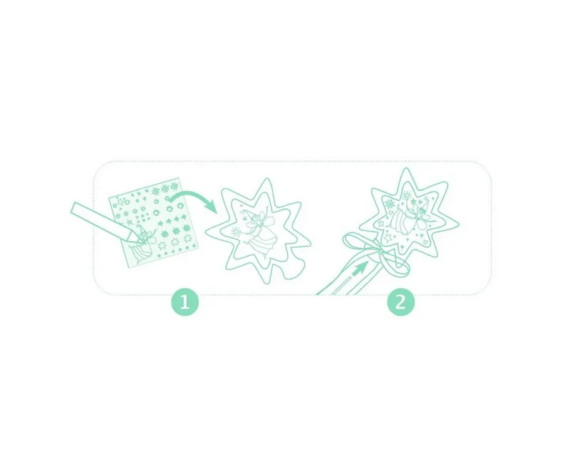 DJECO Kreativset DIY: Zauberstab Kleine Feen Bastelset DJ07950 – Produktbild 5 von 5