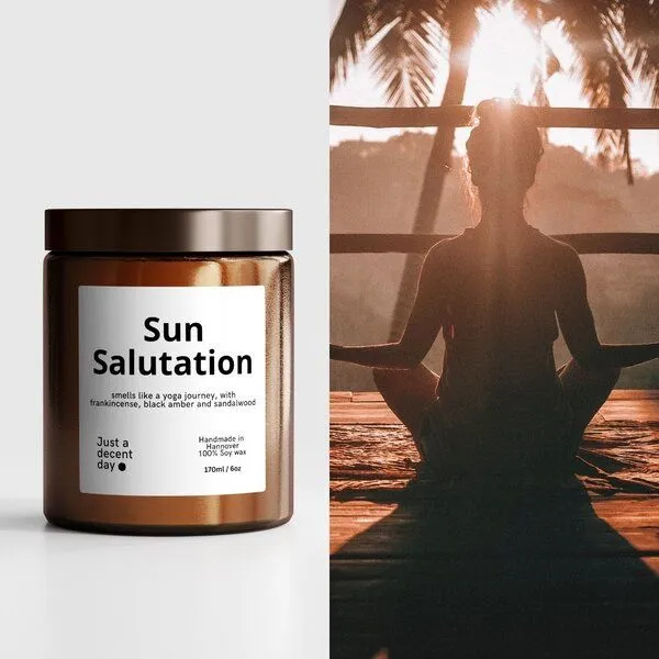 Just a decent day Just a decent day Sun Salutation - Duftkerze - Sojawachs – Produktbild 3 von 4