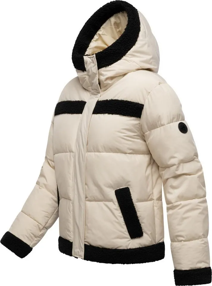 ragwear ragwear Winterjacke Editah YOUMODO warme modische Jacke mit Plüsch-Details, Braun, – Produktbild 3 von 5