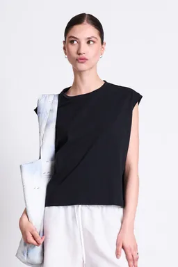 JAN N JUNE JAN 'N JUNE Damen vegan T-Shirt Ovar Schwarz – Produktbild 1 von 1