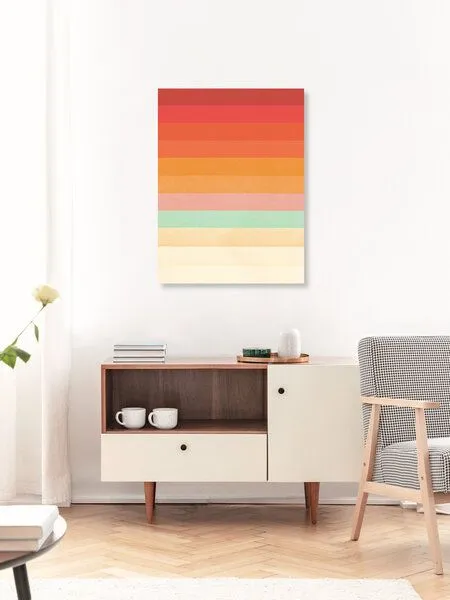 Photocircle Photocircle Poster / Leinwandbild - Rainbow Chevrons II – Produktbild 3 von 4