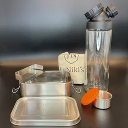 JN JuNiki's JN JuNiki's Sparset: JuNiki´s® Edelstahl Lunchbox + Würstchen® Trinkverschluss – Produktbild 1 von 1